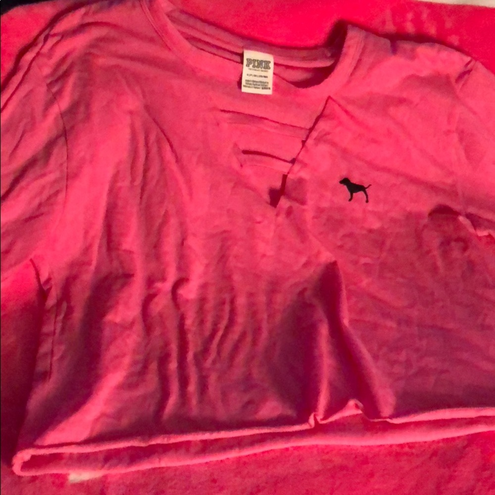 Pink crop top